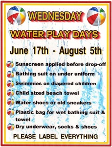 WATER PLAY DAYS
