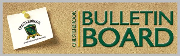 Chesterbrook bulletin board logo